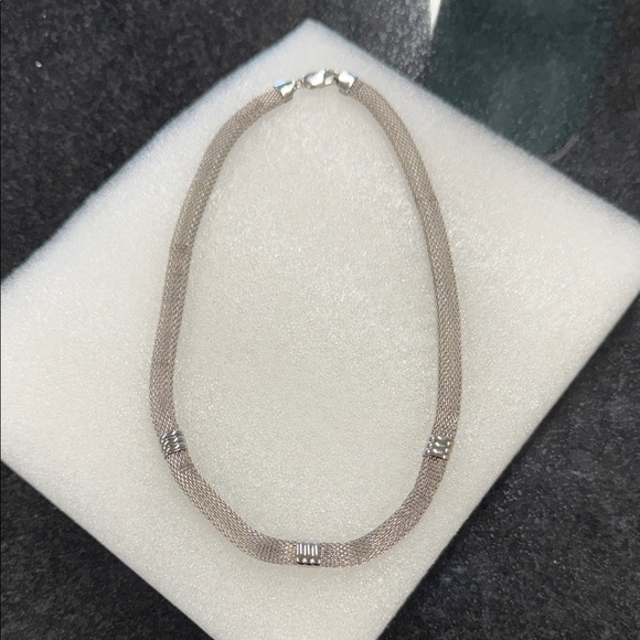 MILOR SILVER Made In Italy Sterling Silver Beaded Heart Charm Necklace